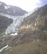 To the right of Mt. Edith Cavell, Angel Glacier...  